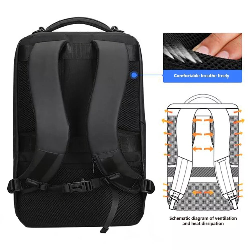 antoniotm best anti theft usb charging travel backpack ALORA USB-Backpack – Alekse Bags Store