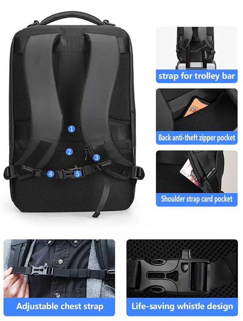 antonio the best anti theft usb charging travel laptop backpack ALORA USB-Backpack – Alekse Bags Store