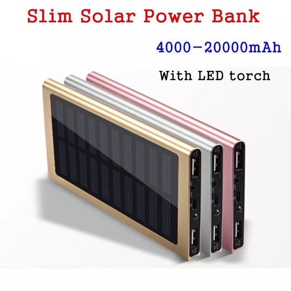 Solar Power Bank 20000 mAh 2 USB